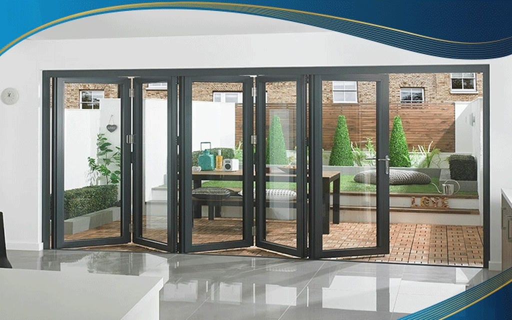 cửa đi xếp trượt 5 cánh