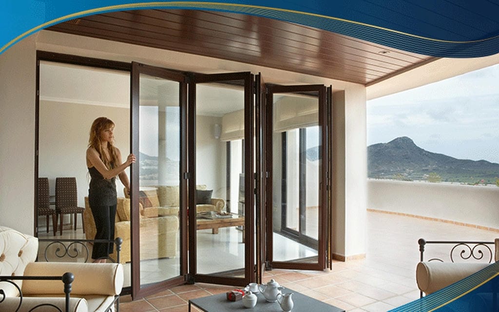 cửa đi xếp trượt 5 cánh