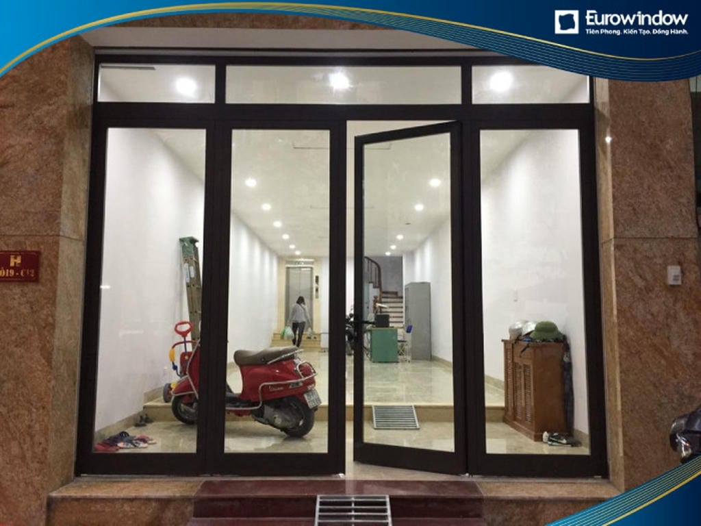 mẫu cửa nhôm 4 cánh đẹp