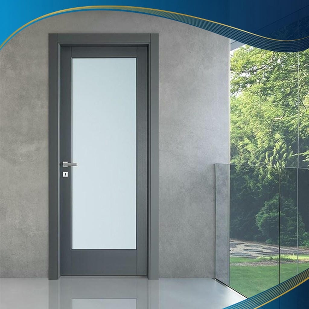 cửa upvc màu xám