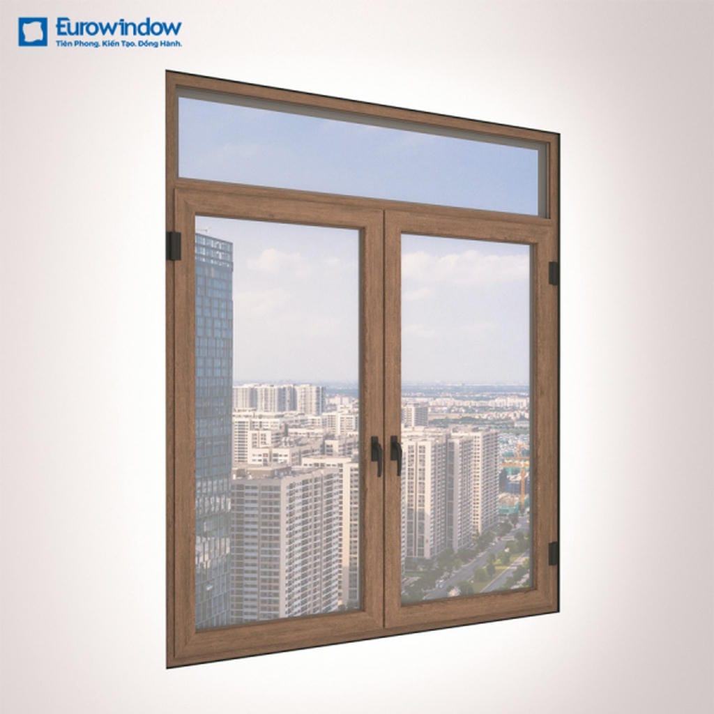 Cửa sổ nhôm 2 cánh mở quay trong EUROWINDOW - Thiết kế hiện đại, vận hành linh hoạt