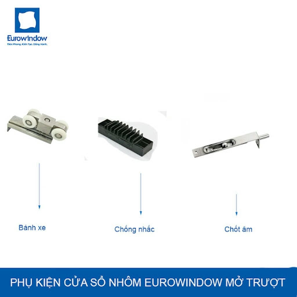 Bộ Phụ Kiện Cửa Sổ Nhôm Eurowindow Mở Trượt